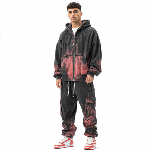 Conjunto Deportivo Tie Dye Sublimado para Mujer, Sudadera con Hombros Caídos y Pantalones Jogger Tie Dye - Product Image 6