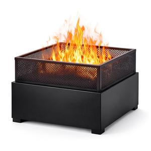 <b>Art</b> Deco Geometric Pattern Fire Pit in Polished or Matte Finish - Product Image 4