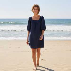 Women Cotton Midi <b>Dress</b> Sleeveless A-Line Casual <b>Summer</b> <b>Dress</b> Loose Fit Breathable Daily Wear <b>Dress</b> - Product Image 3