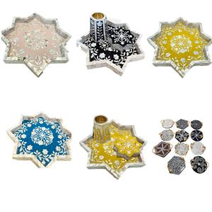Plateau de service en bois avec incrustation de nacre, style personnalisé, design thématique, décoratif pour le Ramadan et les occasions, vente en gros, fabriqué en Inde - Product Image 2