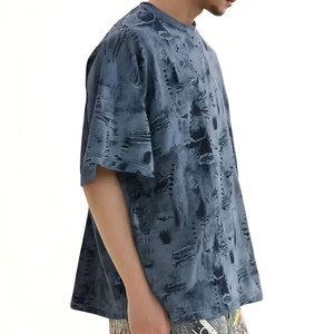 เสื้อยืดโอเวอร์ไซส์คุณภาพสูง แขนสั้น ผ้าฝ้าย 100% สำหรับผู้ชาย ทรงหลวม สกรีนโลโก้ตามสั่ง เสื้อยืดโอเวอร์ไซส์สำหรับผู้ชาย - Product Image 2