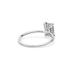 Bague en diamant de laboratoire REYES certifié IGI, taille radiant 1,22 carat, design classique, or massif 14 carats, bijoux pour mariages et fêtes, pour elle - Product Image 6