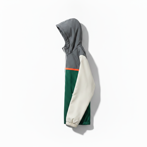 Custom Men's Lightweight Color Block Windbreaker <b>Jacket</b> Hooded <b>Waterproof</b> Breathable Outdoor Sportswear Streetwear Windcoat - Product Image 2