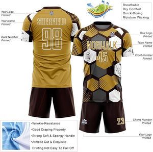 Camisetas de Fútbol Personalizadas para Hombre, Mujer y Jóvenes, Conjunto de Camiseta y Pantalones Cortos Deportivos Estampados, Uniforme de Entrenamiento de Equipo con Diseño Personalizado - Product Image 3