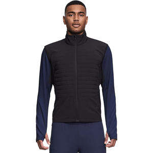 Chaleco de lana informal para hombre, sin mangas, con logotipo personalizado, chaleco con cremallera. - Product Image 2