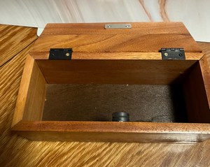 Budget Handmade Wooden <b>Treasure</b> <b>Chest</b> for Jewelry, Coins, Trinkets and Small Collectibles with Vintage Carved Decoration - Product Image 6