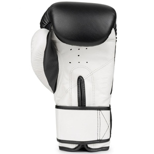 Guantes de Boxeo Profesionales de Cuero, Negros y Blancos, con Logotipo Personalizado, Guantes de Artes Marciales, Pedido al por Mayor, Económicos RL-BG-35 - Product Image 2