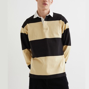 Camisa Polo Casual para Hombre, Talla Grande, Algodón de Alta Calidad, Transpirable, a Rayas, Nuevo Diseño de Moda - Product Image 1