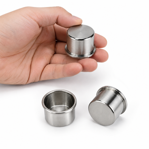 Stainless Steel Top Cap Marine Hardware Replacement 107mm 102mm 80mm Drop-in Anti-Spill Cup Holder - Product Image 3