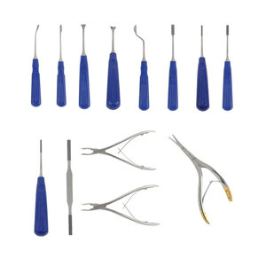 Juego de Instrumentos para Rinoplastia de 13 Piezas, Kit Profesional de Instrumentos Quirúrgicos para Cirugía Plástica Nasal, Acero Inoxidable/Titanio - Product Image 5