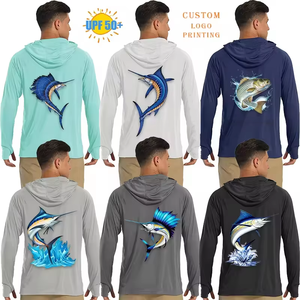 Sudaderas de pesca ligeras de alta calidad al por mayor para hombre, ropa de protección solar para viajes de pesca y navegación al aire libre en verano - Product Image 2