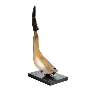 Couverts uniques de style animal poli cuillère en corne de buffle de boeuf naturel design unique pour l'artisanat de table de restaurant - Product Image 2