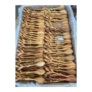 Cucharas de Madera Ecológicas de Alta Calidad, Aptas para Alimentos, en Oferta, Premium, Sostenibles, para Helados y Postres - Product Image 1