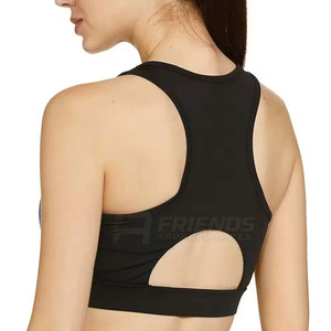Women Lightweight Eco-Friendly Workout Sports <b>Bra</b> High for Running Gym Yoga Fitness Padded Adjustable <b>Straps</b> Breathable Mesh - Product Image 2