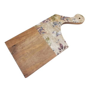 Tabla de cortar rectangular de madera Timber Rise con mango para uso en la cocina, juego de tablas de cortar para frutas, bloques rectangulares. - Product Image 3