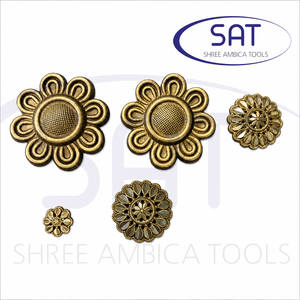 Matrice de découpe et d'embossage haute précision SAT Jewelry à motif floral pour la fabrication de chaînes en or et en argent – Nouvelle-Zélande, Australie, Pérou - Product Image 2