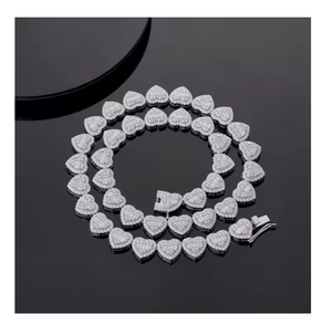 จี้เพชรโมอิสซาไนต์ทรงเหลี่ยมหรูหรา สไตล์ฮิปฮอป สำหรับผู้ชายและผู้หญิง - Product Image 2