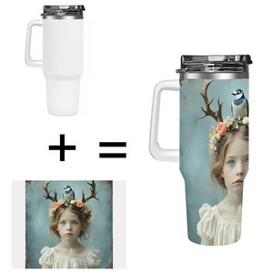 Custom <b>Insulated</b> Tumbler 40oz Personalized Gift for Retirement Party Favors Stainless Steel <b>Mug</b> with Handle - Product Image 1