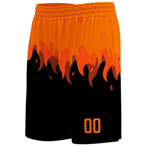 Camiseta de Baloncesto Profesional Personalizada con Impresión por Transferencia de Calor, Nombre del Equipo 00, Diseño de Llama, Cuello en V, Sin Mangas, Cintura Elástica, Unisex - Product Image 6