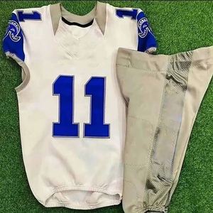 เสื้อฟุตบอลอเมริกันแบบสั่งทำรุ่นใหม่ พร้อมปักชื่อและหมายเลขผู้เล่นด้วยเทคนิค Tackle Twill ชุดยูนิฟอร์มอเมริกันฟุตบอล - Product Image 5