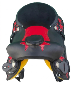 Western Barrel Synthetic Light <b>Weight</b> Horse Saddle Best For Comfortable Horse Ridding Equestrian Equine Products - Product Image 4