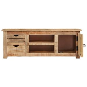 Mobile TV in Legno di Mango Naturale Grezzo MDF di Media Dimensione - Product Image 5