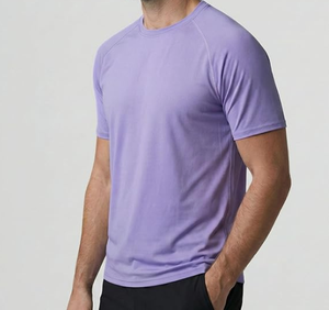Camiseta para hombre, camiseta gris con estampado geométrico, camiseta deportiva de secado rápido para hombre, camiseta deportiva con cuello en V, camiseta deportiva de manga corta para hombre - Product Image 3