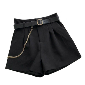 Nouveaux shorts décontractés OEM pour femmes, taille mi-haute élastique, style streetwear, couleur unie, écologiques, 100 % coton, séchage rapide, satin, printemps-été - Product Image 5