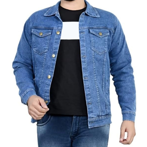 Vestes en jean personnalisées avec logo, parfaites pour les marques et les boutiques, veste en jean à lavage vintage, mode urbaine intemporelle - Product Image 2