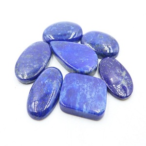 Lapis-lazuli bleu naturel, cabochon poli lisse en forme de poire, cristal en vrac pour la fabrication de bijoux, prix de gros - Product Image 6