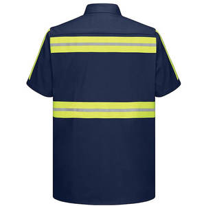 Custom Logo Hi Vis Safety Shirt Reflective Workwear <b>Orange</b> Polyester <b>Polo</b> Shirt Construction Traffic Security Uniform Quick Dry - Product Image 6