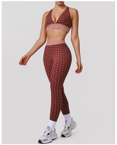 Highly Professional Women,s Slim Fit Workout Sportswear Set Includes High Waist Leggie Bra <b>Plus</b> <b>Size</b> Anti-Bacterial Washed Solid - Product Image 1