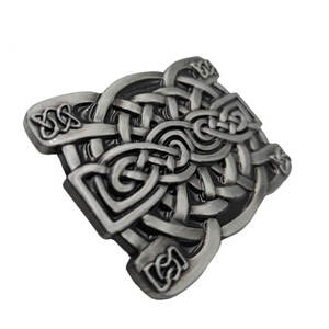 Hebilla de cinturón escocesa con nudo de cardo celta, acabado antiguo de primera calidad, la más vendida, para atuendo tradicional, suministros de alta calidad - Product Image 2