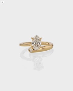 Moissanite Oval Cut <b>Solitaire</b> <b>Ring</b> Her 925 Sterling <b>Silver</b> Luxury Unique Band Engagement Wedding Promise Anniversary Fine - Product Image 3