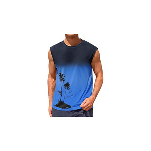 เสื้อกล้ามพิมพ์ลายต้นปาล์มสำหรับผู้ชาย - Product Image 3