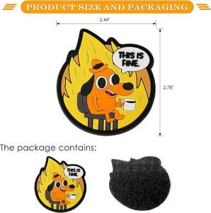 Parche de Goma Táctico Personalizable con Relieve 3D para Gorras y Accesorios (Diseños de Corazón/Flor/Alfabeto) - Product Image 5