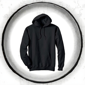 Custom Black 100% Cotton Winter <b>Men's</b> Hooded Plain Dyed Solid Heavy Fleece <b>Pullover</b> Hoodie Anti-shrink Free Sample Kangaroo 380g - Product Image 2