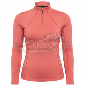 Camiseta Ligera de Equitación para Mujer, Top Transpirable de Manga Larga, Ropa de Montar con Malla, Logotipo Personalizado OEM - Product Image 1