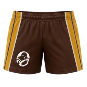 Ensemble short et maillot de netball sublimé marron doré pour homme, en polyester léger, respirant, à séchage rapide et imperméable, uniforme sportif d'équipe - Product Image 4