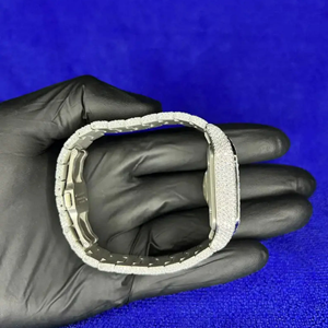 Montre de haute qualité entièrement personnalisée avec diamants cultivés en laboratoire pour hommes, montre de bijouterie hip-hop avec diamants, cadeau - Product Image 3