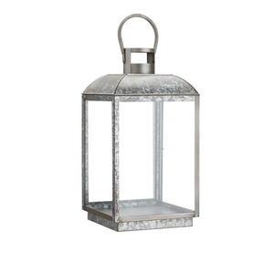 Farol de metal galvanizado estilo rústico para exteriores, con paneles de vidrio, decorativo, colgante, para jardín, venta al por mayor. - Product Image 3