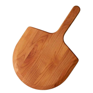 Tabla de cortar queso clásica de madera maciza, tabla para servir, tabla redonda de madera de acacia para pizza con asa para el hogar, cocina o restaurante. - Product Image 2
