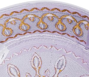 หมวกกุฟฟี่มุสลิมปักโลโก้ตามสั่ง หมวกละหมาด หมวกอิสลาม ของขวัญรอมฎอนและอีด หมวกปักลายแบบตุรกีสั่งทำพิเศษ - Product Image 3