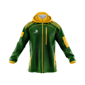 Veste coupe-vent décontractée pour homme, respirante, à capuche, avec fermeture éclair personnalisée, motif imprimé, 100% nylon enduit - Product Image 4