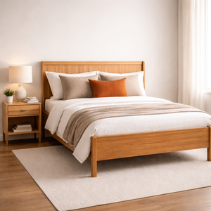 Manufacturer RIVEO RANGLE Direct Supply Modern Design Eco-Friendly Durable Bedroom Furniture Solid Wood Best Selling Wooden <b>Bed</b> - Product Image 2