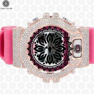 Reloj de Lujo para Hombre Charm Jewells, Bisel con Diamantes Dorados, Movimiento Mecánico Analógico, Fecha Automática, Caja de Acero Inoxidable de 40 mm, 10 Bar - Product Image 5