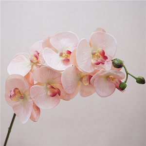 Ramo <span class=keywords><strong>de</strong></span> Orquídeas Phalaenopsis Realistas <span class=keywords><strong>de</strong></span> Alta Calidad, Duraderas, Naturales, con Tacto Real, para Decoración del Hogar, Fiestas y Bodas - Product Image 3