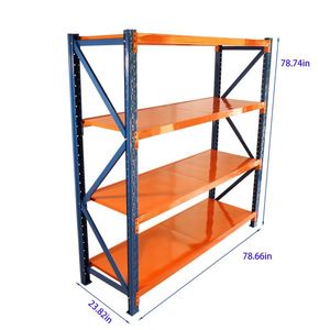 Heavy-Duty 4400 Lbs Garage Storage Metal <b>Shelving</b> <b>Units</b> 4-Level <b>Adjustable</b> Industrial Shelves for Your Home or Workshop - Product Image 5