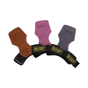 Poignées de traction personnalisables en cuir de vachette robuste, souples et antidérapantes, protection des paumes, pour musculation professionnelle et levée de poids. - Product Image 5