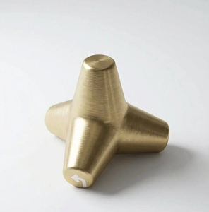 Golden Brass Hand Shape <b>Paperweight</b> Minimalist Desk Accessory Multipurpose Office Decor Item - Product Image 3